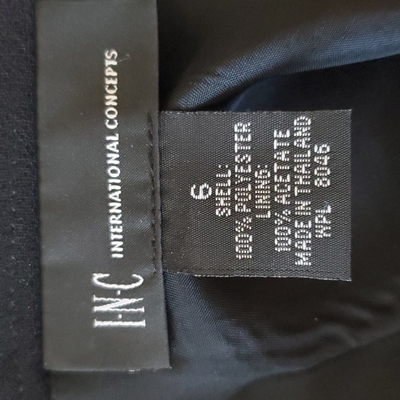 INC black elegant trumpet skirt - Picture 6 of 7